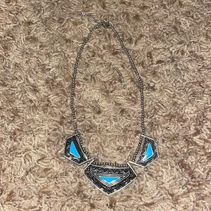 Faux Navajo pearl and turquoise necklace